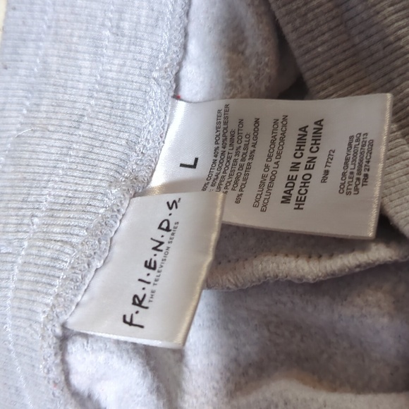 Friends gray drawstring sweatpants with pockets - Picture 8 of 8